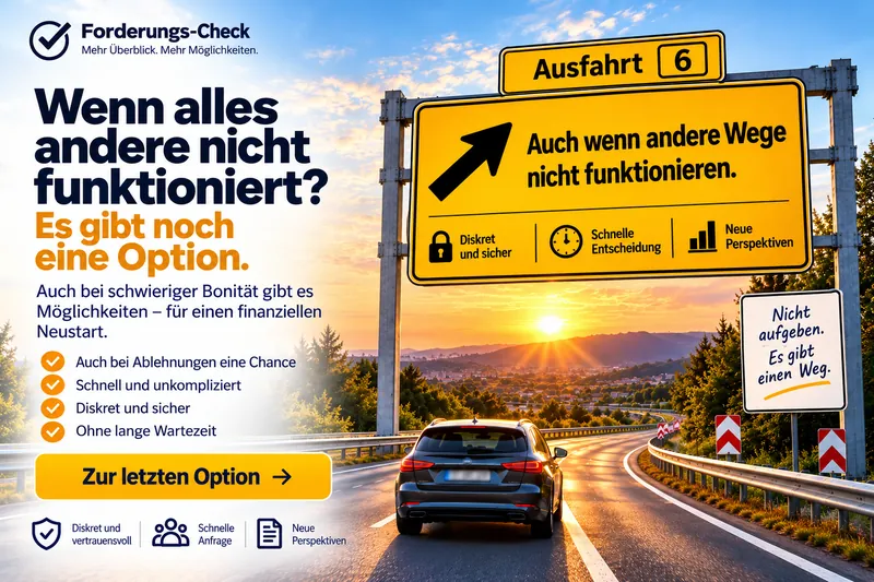 Letzte Option – Kreditprüfung auch bei schwieriger Bonität oder Ablehnungen
