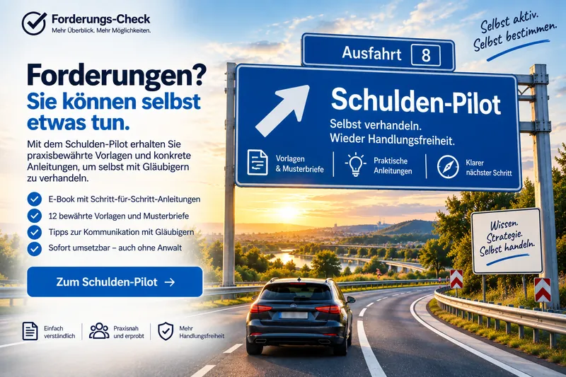 Schulden-Pilot – Selbst verhandeln und wieder Handlungsfreiheit gewinnen